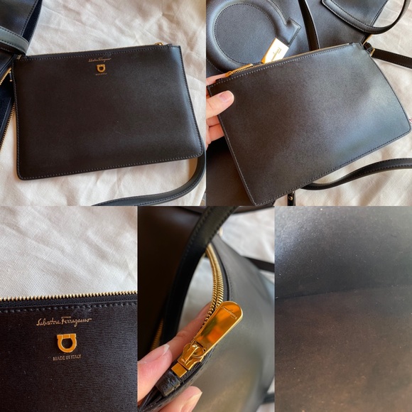 SOLD Salvatore Ferragamo Gancini Leather Tote - Picture 14 of 14